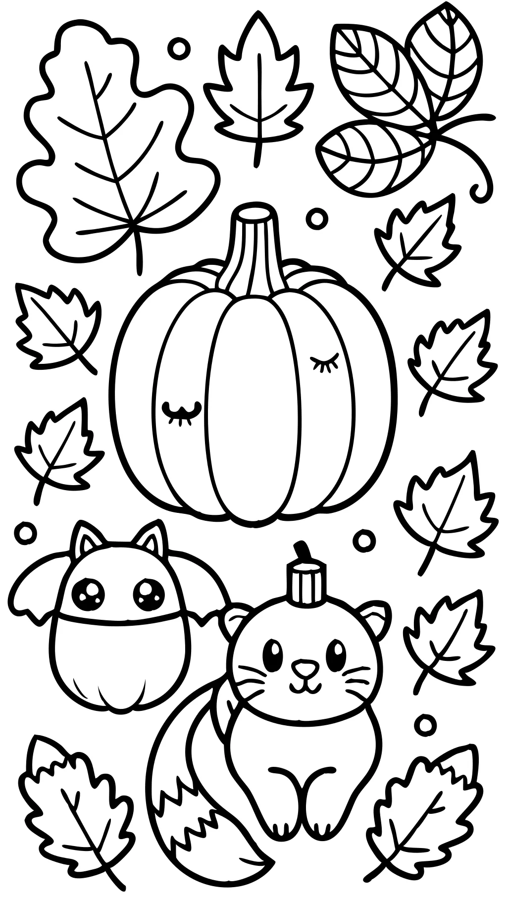 coloriage d’automne imprimable gratuit